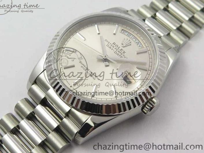 President Best Dial 36 Edition Bp Silver Maker 128239 Bracelet Day-Date SS on 0930